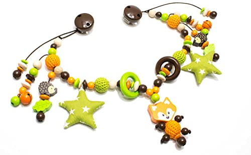 Kinderwagenkette Fuchs Igel bunt Mädchen Junge