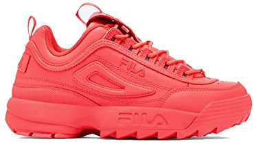 Fila Women's Strada Disruptor Sneaker, Fiery Coral, 6.5 UK