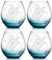 Sea Turtle Weingläser ohne Stiel – Schildkröte Weingläser Set von 4 Stück, Craquelé-Design, Weihnachten, 540 ml (weiß)