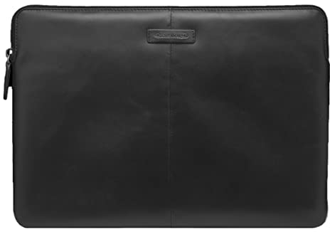 dbramante1928 - Skagen Pro Laptop-Hülle - Laptop Sleeve - Kompatibel Für MacBook Pro 14 up to 14” - Aus Robustem Hochwertigem Leder - Black (2nd Gen)