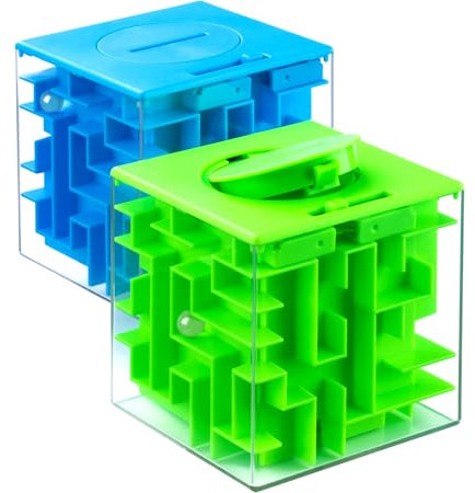 iKeelo Money Maze Puzzle Box Age 5+ (2 Pack) for Kids and Teens, Make Cash Gift Giving More Fun
