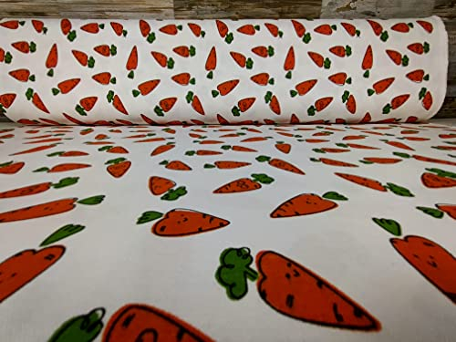 PANAMA Baumwolle Stoff Meterware 180 cm Breite und Länge ab 50 cm PN009 (Karotten)