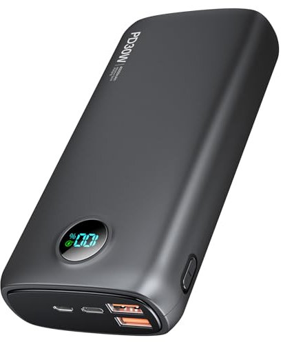 LOVELEDI Power-Bank-Portable-Charger - 40000mAh Power Bank QC 4.0 and PD 30W Quick Charging Built-in LED Display 2 USB 1Type-C Output Compatible with Most Electronic Devices on The Market(Dull Black)