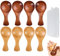 ZFKXGS 8PZ Mini Cuchara de Madera 8x3.5cm Utensilios de Cocina Pequeñas Cucharas de Sal Natural Cucharas de Café Té Miel de Madera para Azúcar Glas Mermelada Azúcar Helados Condimentos