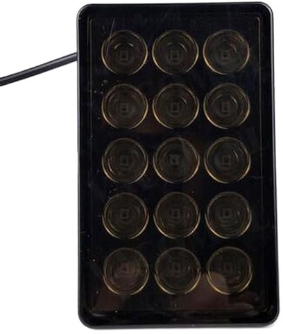 Dritte Bremslicht Spoiler Diffusor Universal for Auto FAHRT Bremsleuchten Stoßstange Abdeckung Pilotlampe rot weiß schwarz (Color : A15 Style Black)