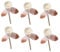 TOPBATHY 6st Aromatherapie-Rattan Duftstäbchen Blumenduft Diffusor-Tool Diffusor Rattan Aromazerstäuber Ätherische Ölstäbchen Diffusoröl Nachfüllen Ersatz-nachfüllsticks Rosen Schilf