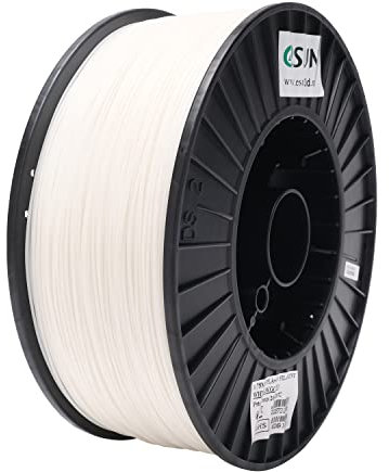 eSUN PLA+ Filament, 1,75 mm, 3D Drucker PLA Plus Filament, Maßhaltigkeit +/- 0,03 mm, 3 kg Spule, 3D-Druck Filament für 3D Drucker, Weiß