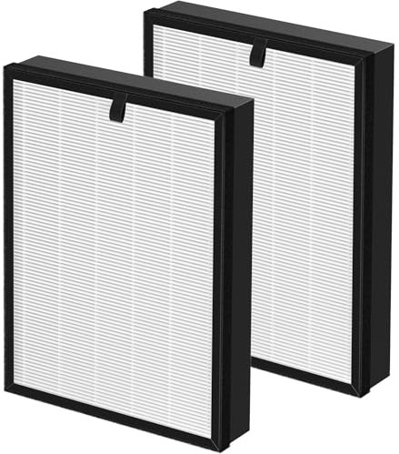 Air Purifier Replacement Filter 400 H14 True HEPA Compatible with Puro.air 400 Air Purifier, 3 in 1 HEPA with Activated Carbon Filter, 99.99% Pet Dander, Smoke, Pollen,