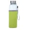 GERLINOVA Gourde en Verre - Bouteille de Sport, Randonnée et École - Durable pour Tous les Jours - Couleur : Vert Citron Vert