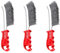 Stainless Steel Wire Brush Set, 3Pc Metal Wire Hand Brush Stainless Steel Bristles Rust Paint Removal Heavy Duty