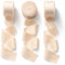 CHUQING Geschenkband Elfenbein Schleifenband Nude Seidenband Satinband Hochzeit Dekoband Creme Breit 25 mm X 6,4 m