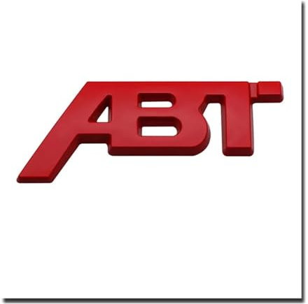 AQXYWQLL 3D Metall ABT Abzeichen Auto Kofferraum Aufkleber Lufteinlass Grille Dekoration(NO.3)