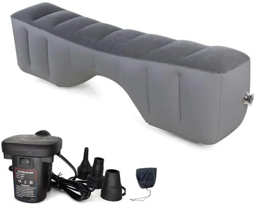 Auto Matratze, Auto Rücksitz-Platzfüller Luftmatratze with Luftpumpe SUV Luftmatratze Aufblasbares Bett für Reisen Beine entspannen