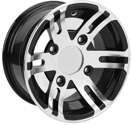 Brilluxa 10-Zoll-ATV-Räder Felgen, Aluminiumlegierung ATV-Felge Universelle hochfeste Wagenfelge für Go-Karts G OLF-Wagen (Front Wheel)