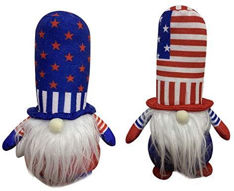 Handgefertigter Plüsch, gesichtslos, für Tomte stehende Figu, 2 Stück