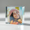 10 x 10 cm Fotoblock mit ihrem Bild aus original PLEXIGLAS - Transparenter Acrylblock, das Foto-Geschenk in brillanten Farben als hochwertige, Geschenkidee mit 3D-Tiefeneffekt in verschiedenen Größen