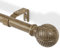 DEFYNEE Asta per Tende Telescopica in Effetto Legno (76-152 cm) – Diametro 25 mm, Montaggio a Parete/Soffitto, Ideale per Camera da Letto, Balcone o Soggiorno – Marrone scuro