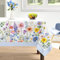 Arquiel Tischdecke Rechteckige Florale, Tischtuch Blumen Farbe Wasserabweisend StrapazierfäHiges Aquarell, Abwischbar Tischdeck FüR Abendessen, KüChe, Hochzeit, Drinnen, FrüHling/Sommer(152 x 264 cm)
