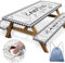 Britown Picknick-Tischabdeckung mit elastischen Kanten, Bauernhof-Plaid-Tischabdeckung, Outdoor, Terrasse, Camping, Essentials, 152,4 cm, 3 Stück, wasserdichte Camping-Tischdecke mit Kordelzugbeutel