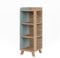 Vicco Midischrank Karen, Sonoma/Blau, 30 x 90 cm mit 4 Ablagen