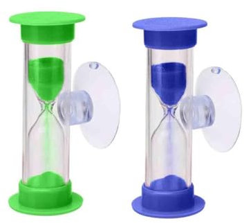 Reloj Arena Niños,2 PCS Reloj de Arena con Ventosa,Reloj de Arena Temporizadores Colorido 2 Minutos 3 Minutos Temporizador Arena Cepillado de Dientes de Niños para Cepillarse los Dientes,Cocina