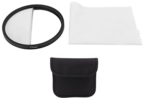 Split Diopter Filter, 77mm Objektivfilter, optisches Glas, drehbar - für Vordergrundunschärfe, individuelle Winkelanpassung, Fotografie mit Personen