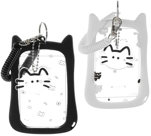 KAHZOR 2 Stück Kpop Photocard Holder, Kartenanhänger, Fotokarten Halter Ausweishülle, Id Card Holder Für Idol Album Karte Foto Studentenbus Schlüsselanhänger Schützende