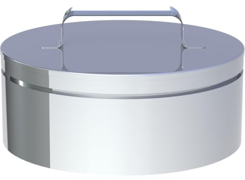 Jeremias DW-ECO 2.0 Verschlussdeckel Handgriff DWECO11 Edelstahl 160mm doppelwandig Abgassystem CE-zertifiziert für Öl Gas Festbrennstoffe