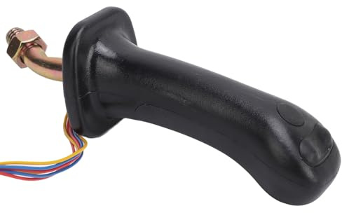 Ausla Maniglie Joystick per Escavatore Kit di Sostituzione Leva Joystick per Escavatore a 3 Pulsanti in Lega di Alluminio ABS 6 Pin per Operatori Doosan DH DX150 215 225 300 370 9C