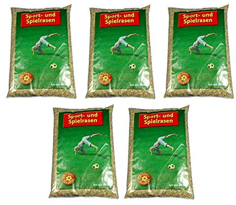 Rasensamen Sport- und Spielrasen 5kg Grassamen Samen Rasen Gras