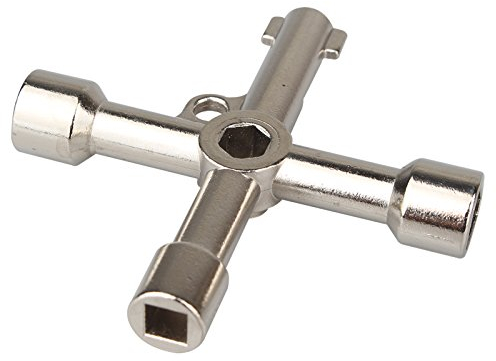 HALJIA 6 Way Multi-Functional Utility Key for Opening Electric Water Gas Meter Cupboard Cabinet Train