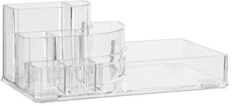AC-Déco Make-up-Organizer mit 9 Fächern – 17,3 x 9,4 x 6,6 cm – Polystyrol transparent