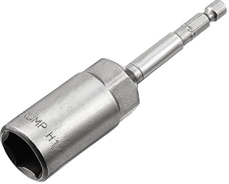 1/4cambio veloce mandrino Cr-V 17mm cacciavite per dadi esagonali, 4 in lunghezza