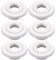 TunaMax IPS-Feuersprinklerkopf-Rosette, 1,9 cm, Standard-Abdeckring, Weiß, 6 Stück
