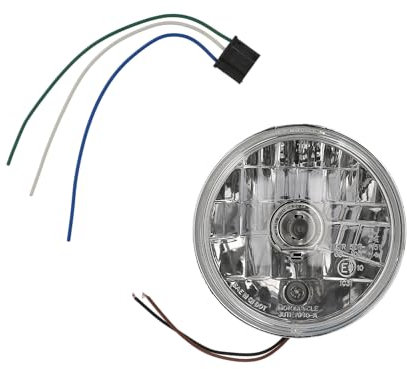 VEBCO Klarglasscheinwerfereinsatz H4 140mm - für Simson KR51 Schwalbe, SR4-2 Star, SR4-3 Sperber, SR4-4 Habicht, Duo - für MZ ES150