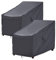 F&J Outdoors Garden Chair Covers, 2Pack 89x99x89cm Deep Seat Lounge Chair Rocking Chair Adirondack Chair Cover Waterproof UV Resistant Outdoor Furniture Covers, Grey