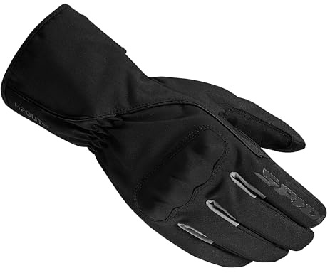 SPIDI, WNT-3 H2Out, Motorradhandschuhe für Herren, Farbe Schwarz, Wasserfest, Atmungsaktiv und Winddicht, Für Touchscreens Geeignet