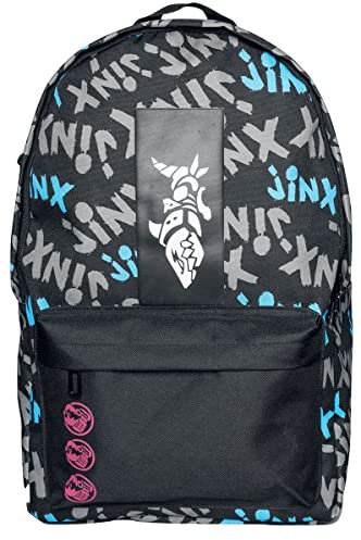 League Of Legends Jinx AOP Unisex Rucksack Multicolor 100% Polyester Gaming