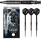 Harrows Black Knight Darts-Set mit 90% Wolframstahlspitze, 22 g, 23 g, 24 g und 25 g – inklusive Black Carbon ST Midi-Schäften und Micron Black Knight Flights (22g)