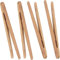 YiXuTag 4 Piezas Pinzas de Bambú Pinzas de Madera Tostadas Pinzas de Cocina de Bambú para Cocina, Pan, Té de Frutas y Pepinillos, 18cm