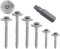 Stahlia Spenglerschrauben mit Dichtscheibe 4,5x30mm Torx Blechschrauben (100 Stück) Edelstahlschrauben Trapezblechschrauben DIN 9171 inkl. Bit TX20