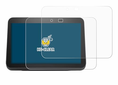 BROTECT 2 Stück Schutzfolie für Amazon Echo Show 8 2023 (3. Gen.) Displayschutz Folie Made in Germany, Ultra-Klar