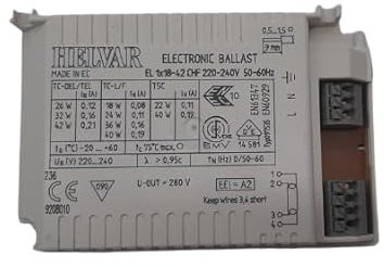 HELVAR ELECTRONIC BALLAST 1x18-42W réacteur compact