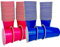 Vitavalley 50x rosa / 50x blau Party Plastikbecher - 100 robuste & wiederverwendbare Partybecher - ideal für Festivals, JGAs oder Gartenpartys