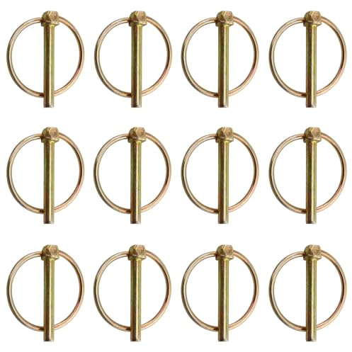 Anello O Pin Trattori, 12 pezzi Perno Di Bloccaggio, Anello O-pin Anello Perno, Boccole per Boccole, Boccole M4,5, Tipo O Perno Di Fissaggio, Per Trattori Agricoli Rimorchi Camion Tagliaerba