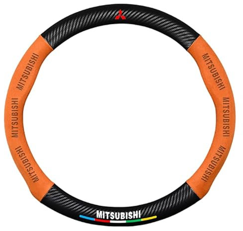 YYASWED Auto Lenkradhüllen, Für Mitsubishi Pajero Sport K80-K90 1996-2007,Lenkradschoner,Atmungsaktive Lenkradhüllen,Auto Innenraum,Anti Rutsch Lenkradhüllen,A