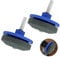 JOYVOX Lawn Mower Blade Sharpener - 2 Pack Blue Garden Tool for Fast and Easy Sharpening, Universal Fit for Most Power Drills, Durable and Efficient Sharpening Stone for Enhanced Mower Performance