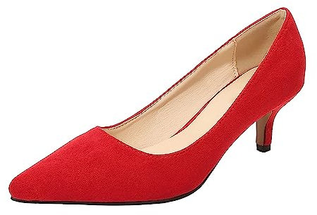 Scarpe Donna Eleganti Tacco Basso Elegante Comode Scarpe col Tacco Donna Estive Classiche Scarpe da Sera da Donna Semplici Scarpe Donna Estive Decolletè per Matrimonio