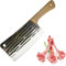 Bammare Küchenmesser 19 cm Hackmesser, Handgefertigt Geschmiedet Verdickt Küchenbeil, Edelstahl profi Kochmesser aus Hartstahl für Zuhause, Küche, Restaurant (C)
