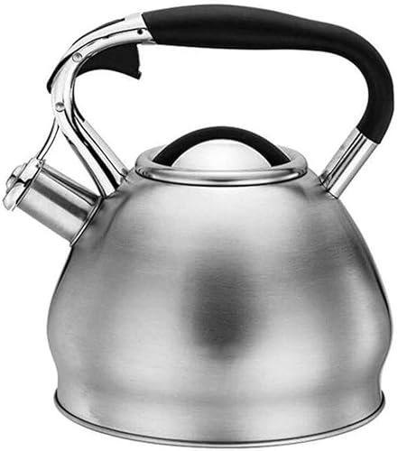 ABBNIA Tea Kettle Gas Kettle with Whistle Stainless Steel Stove Top Kettle Retro Style Whistling Kettle Suitable for All Hob/Stove Types Including Induction Stove Top